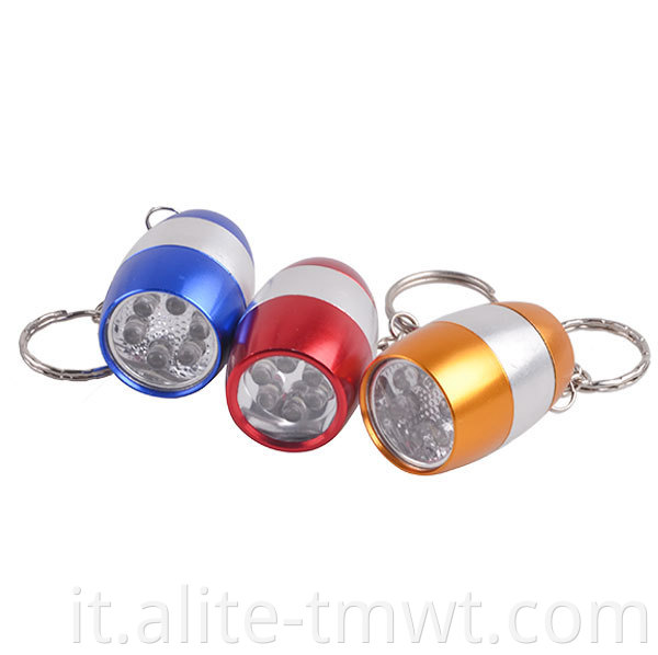 Miglior elemento promozionale 6 light light mini carine tkeychain